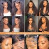 Ladoux 13x6 Lace Front Kinky Curly Wig HD Transparent Kinky Curly Frontal Closure Human Hair Wigs for Women 20Inch 180% Density Glueless Wig Pre Plucked With Baby Hair - Image 6