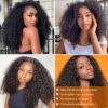 Ladoux 13x6 Lace Front Kinky Curly Wig HD Transparent Kinky Curly Frontal Closure Human Hair Wigs for Women 20Inch 180% Density Glueless Wig Pre Plucked With Baby Hair - Image 4