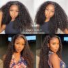 Ladoux 13x6 Lace Front Kinky Curly Wig HD Transparent Kinky Curly Frontal Closure Human Hair Wigs for Women 20Inch 180% Density Glueless Wig Pre Plucked With Baby Hair - Image 7